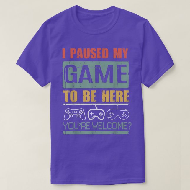 Camiseta Parei Meu Jogo Para Estar Aqui Os Meninos Engraçad (Frente do Design)