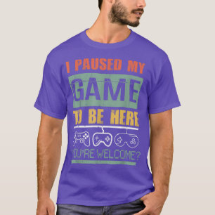 Camiseta Parei Meu Jogo Para Estar Aqui Os Meninos Engraçad