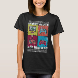 Camiseta Parei Meu Jogo Para Estar Aqui Rapazes Jogo Jogado