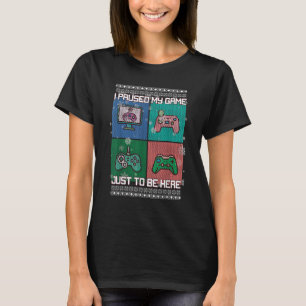 Camiseta Parei Meu Jogo Para Estar Aqui Rapazes Jogo Jogado
