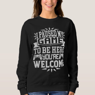 Camiseta Parei meu jogo para estar aqui, você é bem-vindo