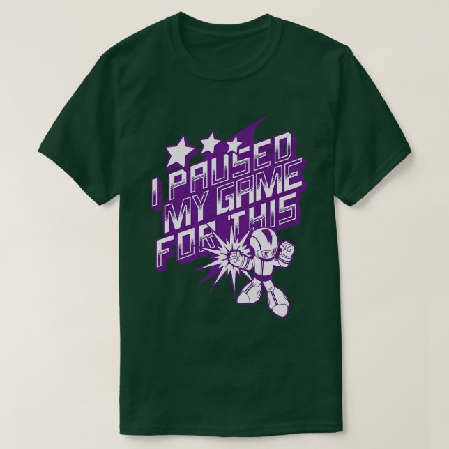 Camiseta Parei Meu Jogo Para Este Jogo De Vídeo (Frente do Design)