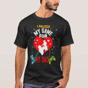 Camiseta Parei Meu Jogo Para Meu Pai Garoto Gamer Monitor