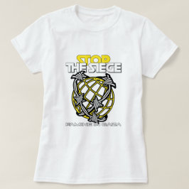 Camiseta Parem Com A FAMÍLIA De Cerco Na Fome De Gaza
