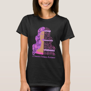 Camiseta Parem com a violência acabar com a violência domés