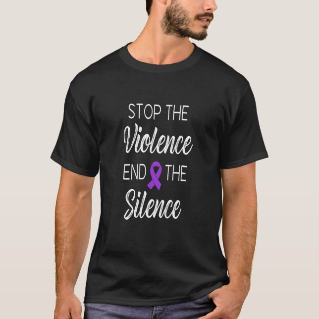 Camiseta Parem Com A Violência Acabar Com O Silêncio Contra (Frente)