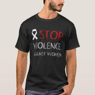 Camiseta Parem com a violência contra as mulheres e as rapa