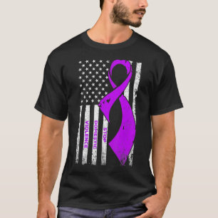 Camiseta Parem Com A Violência Doméstica Afetando A Bandeir