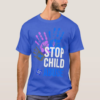 Camiseta Parem Com O Abuso Infantil De Travar O Abuso Infan
