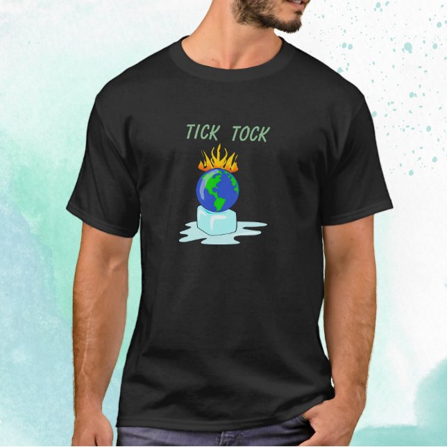 Camiseta Parem com o aquecimento global das alterações clim (Criador carregado)