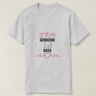 Camiseta Parem com o Genocídio em Gaza