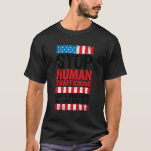 Camiseta Parem Com O Tráfico De Seres Humanos - As Crianças