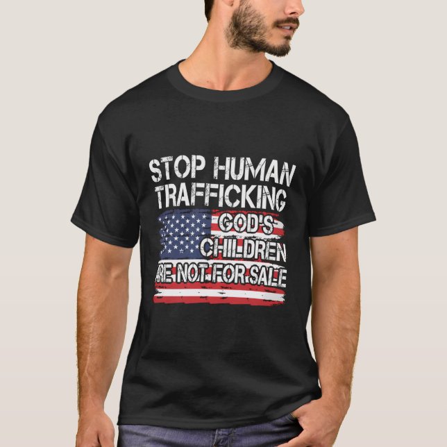 Camiseta Parem Com O Tráfico De Seres Humanos Não São A Fav (Frente)