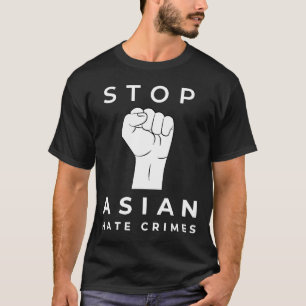 Camiseta Parem com os crimes de ódio asiáticos contra a Equ