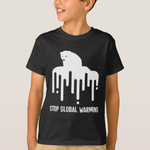Camiseta Parem De Aquecer As Alterações Climáticas Urso Pol