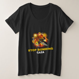 Camiseta Parem de Bombardear Gaza Genocídio