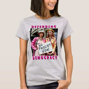 Camiseta Parem de o fascismo defender a democracia
