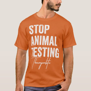 Camiseta Parem De Testar Animais Vegan