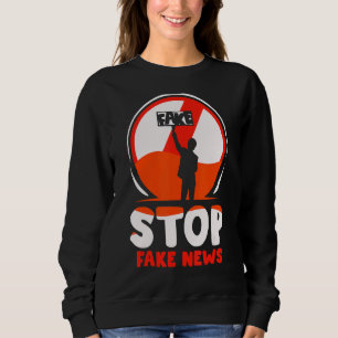 Camiseta Parem Notícias Falsas Jornalista Liberdade De Impr
