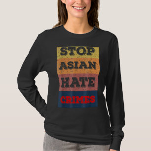 Camiseta Parem O Ódio Asiático Acabarem Com A Violência Con