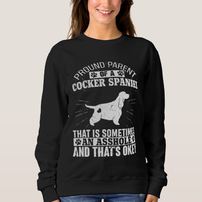 Camiseta Parent of Cocker Spaniel Dog  for Men Women Dog (Frente)