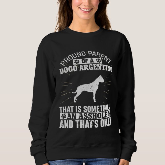 Camiseta Parent of Dogo Argentino Dog  for Men Women Dog (Frente)