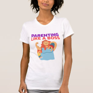 Camiseta Parentalidade Como um Chefe Legal Pais