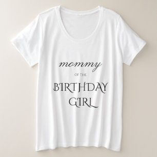Camiseta Parente aniversariante mais tamanho feminino