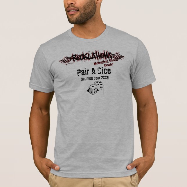 Camiseta Pares 2008 cinzentos de Rocklahoma um Tshirt dos (Frente)