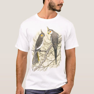 Camiseta Pares do Cockatiel - hollandicus do Nymphicus
