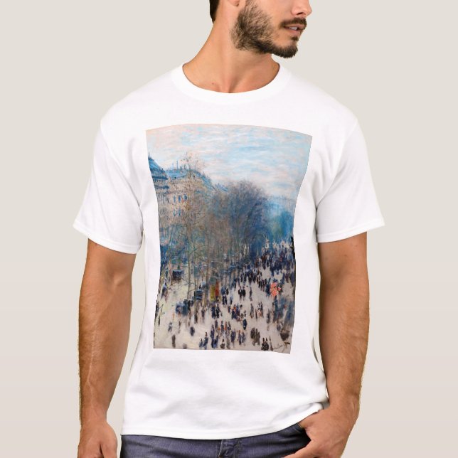 Camiseta Paris Boulevard, Claude Monet (Frente)