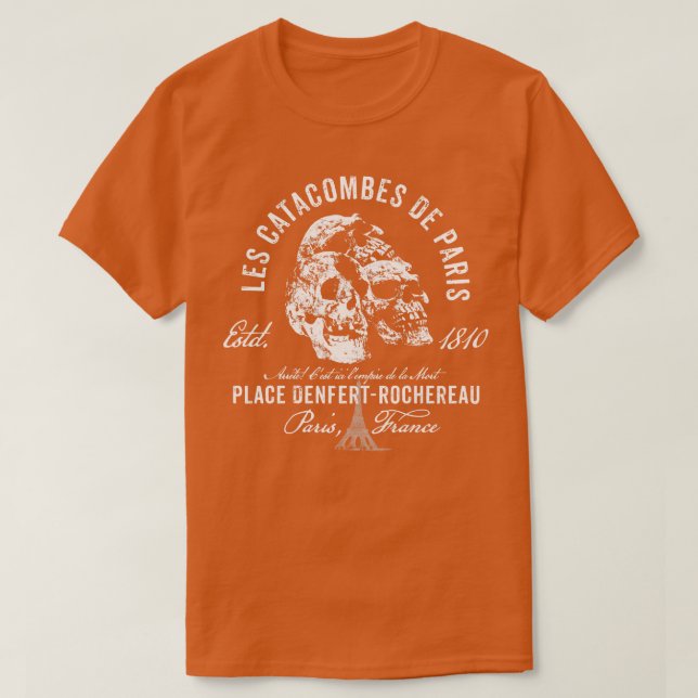 Camiseta Paris Catacombs (Frente do Design)