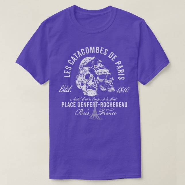 Camiseta Paris Catacombs (Frente do Design)