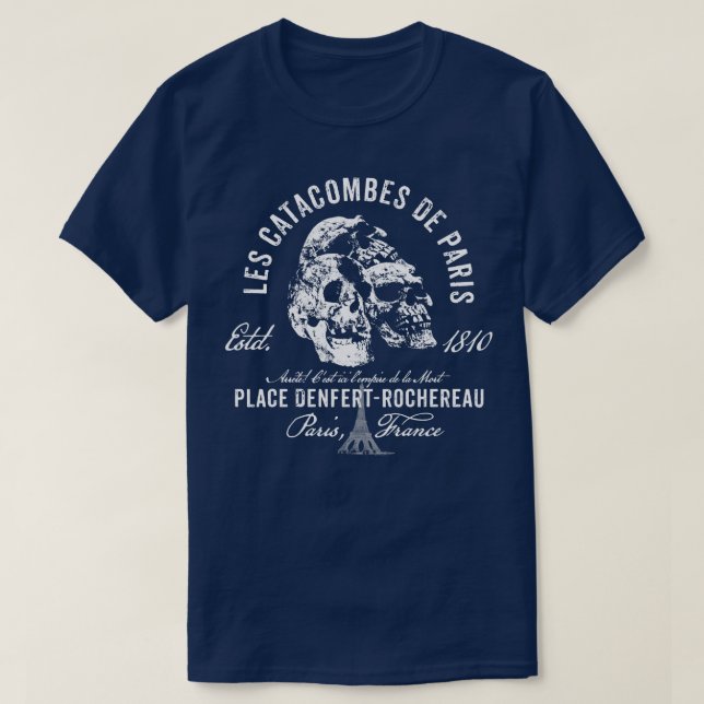 Camiseta Paris Catacombs (Frente do Design)