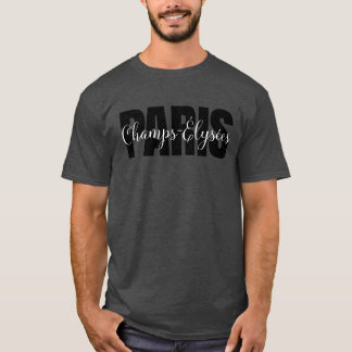 Camiseta Paris - Champs-Élysées - Design Personalizado Eleg