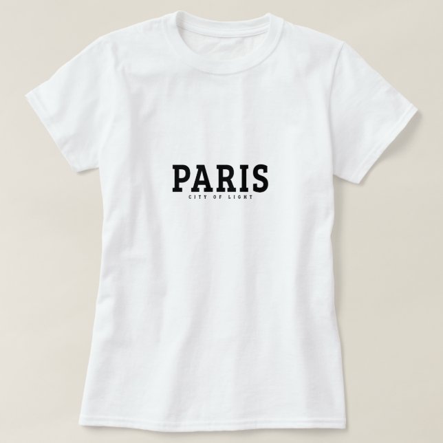 Camiseta Paris - Cidade da Luz (Frente do Design)