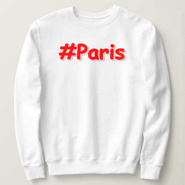 Camiseta "#Paris" Design. Comprar Agora (Frente do Design)