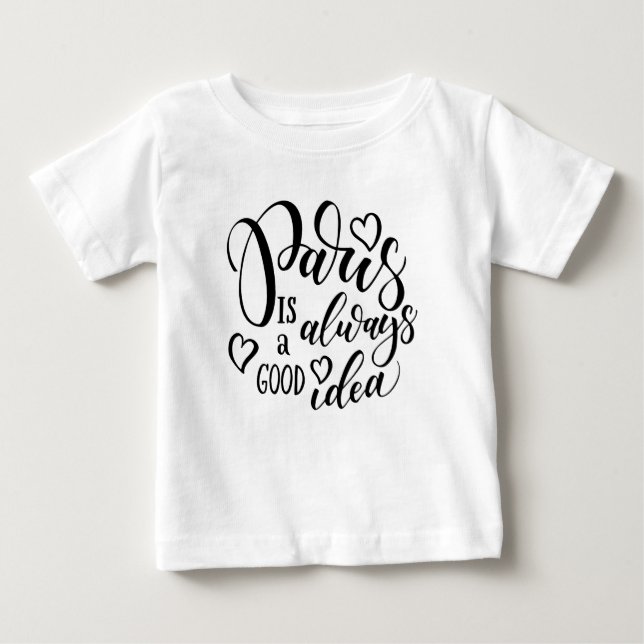 Camiseta Paris É Sempre Um Bom Esboço De Ideia (Frente)