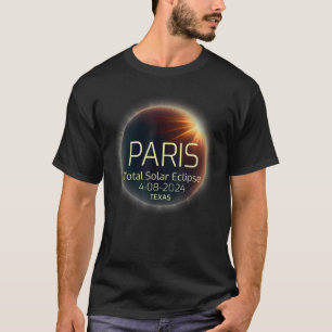 Camiseta PARIS Eclipse Total Solar 8 de abril de 2024 Texas