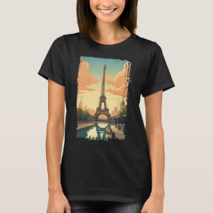 Camiseta Paris Eiffel Tower I Love Paris Souvenir França