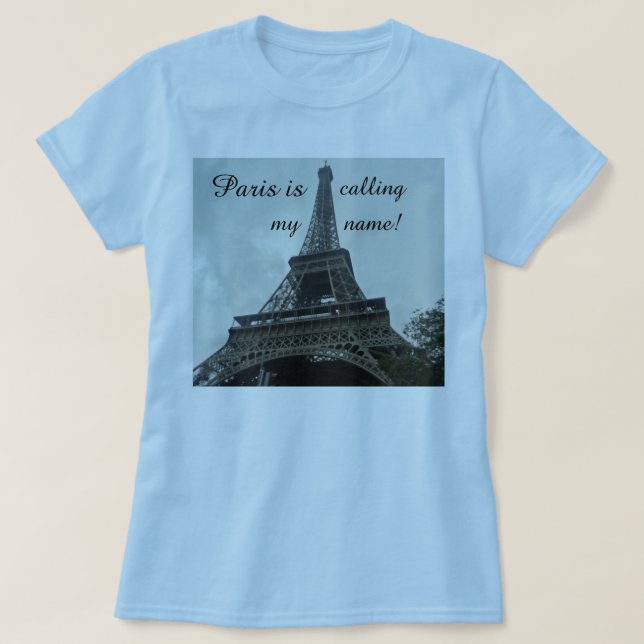 CAMISETA PARIS ESTÁ ME CHAMAR TÁ (Frente do Design)