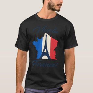 Camiseta Paris Flag Eiffel Torre Francês Souvenir Vive La F