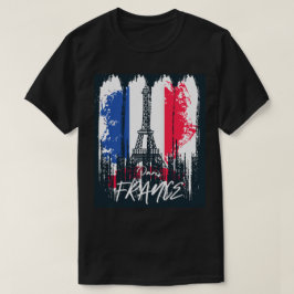 Camiseta Paris França Desenho Torre Eiffel a Pincelada 