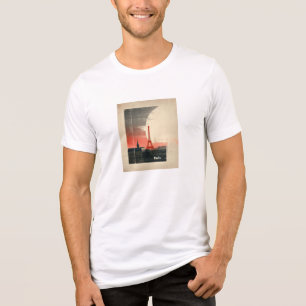 Camiseta Paris, França - Gráfico inspirado nos anos 60