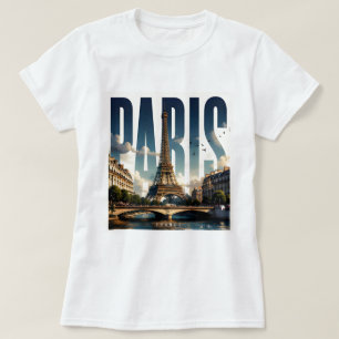 Camiseta Paris França Rio Sena & Férias na Cidade Histórica