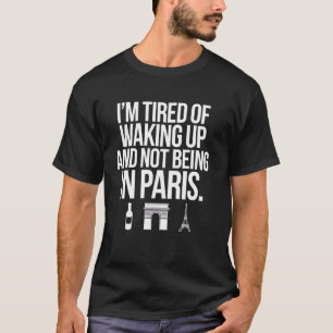 Camiseta Paris França Torre Eiffel Arc de Triomphe Wine Lov