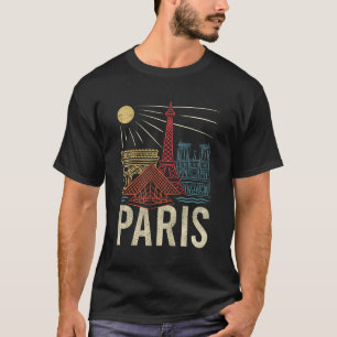 Camiseta Paris França Vacinação Paris Torre Eiffel Paris