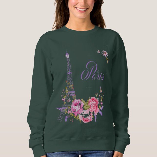 Camiseta Paris in Bloom Midnight in Paris Floral Paris Roma (Frente)