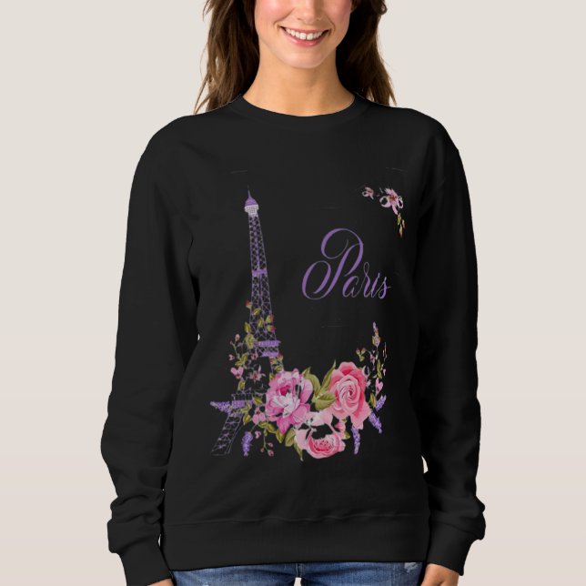 Camiseta Paris in Bloom Midnight in Paris Floral Paris Roma (Frente)