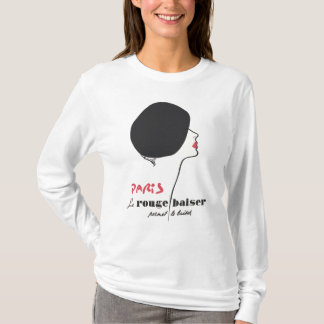 Camiseta Paris - Le Rouge Baiser (The Red Kiss)